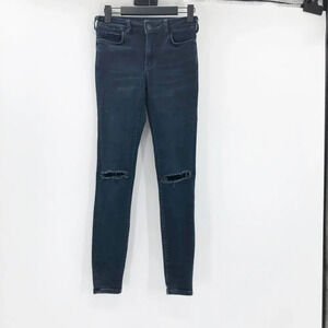 Anthropologie Pilcro Women's Blue Distressed Skinny Jeans Size 24